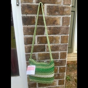 Green Lina Crochet crossbody bay